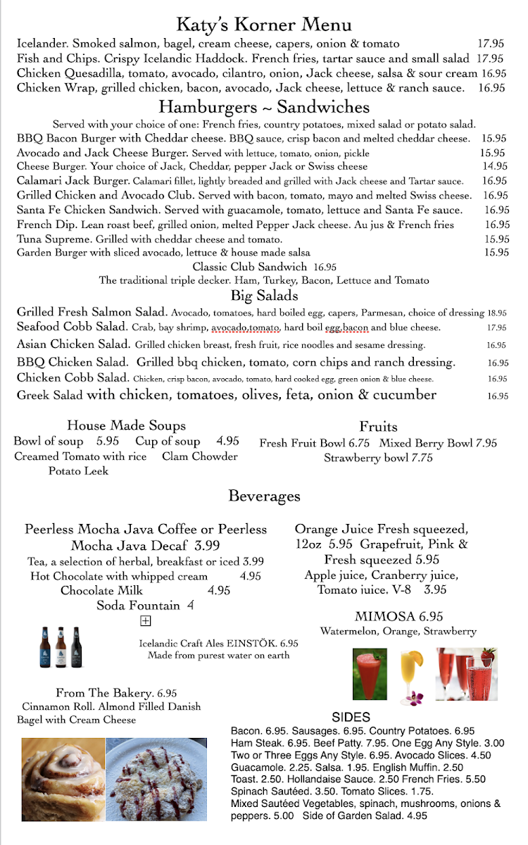 Menu Katy's Korner-1