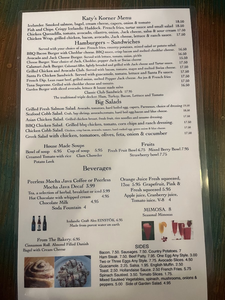 Menu Katy's Korner-3