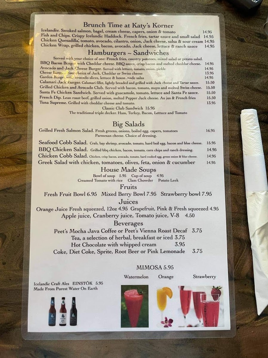 Menu Katy's Korner-7