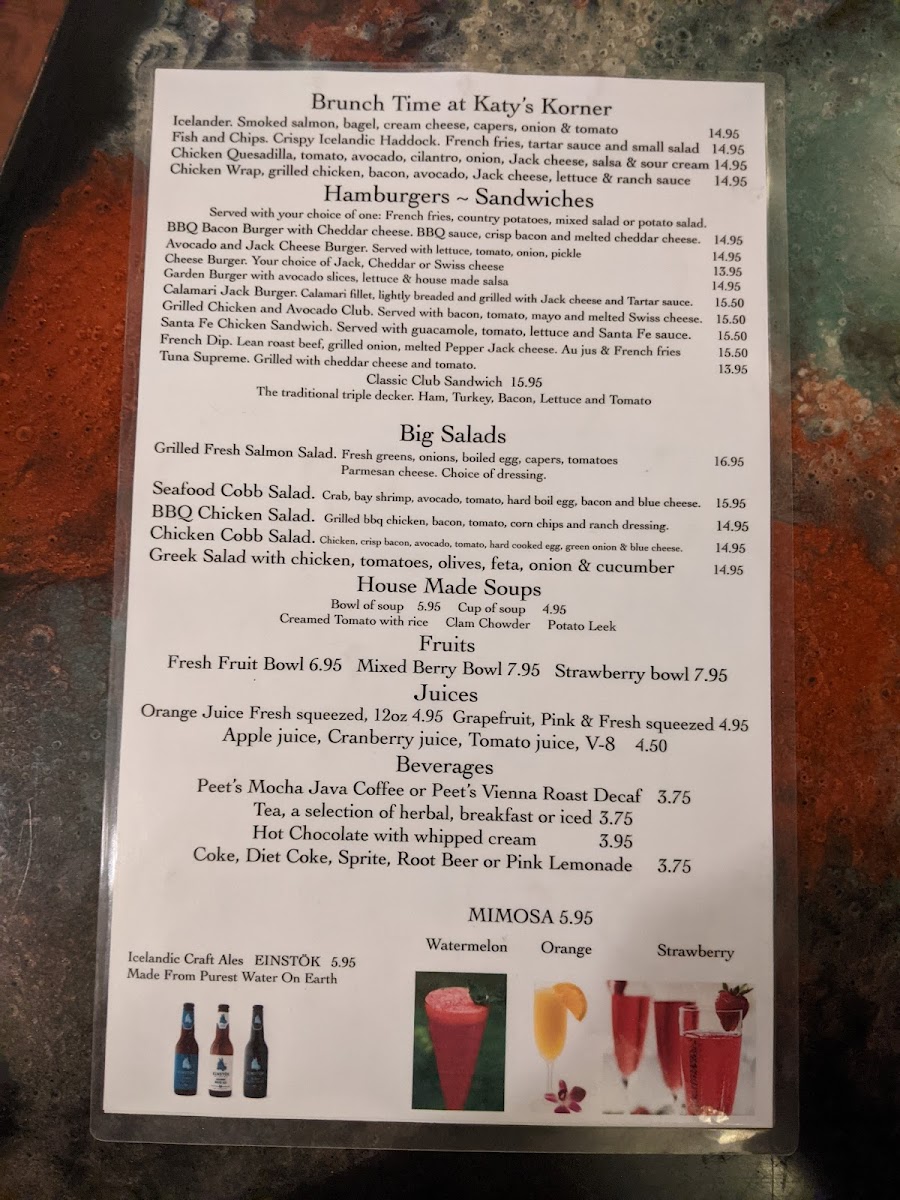 Menu Katy's Korner-8